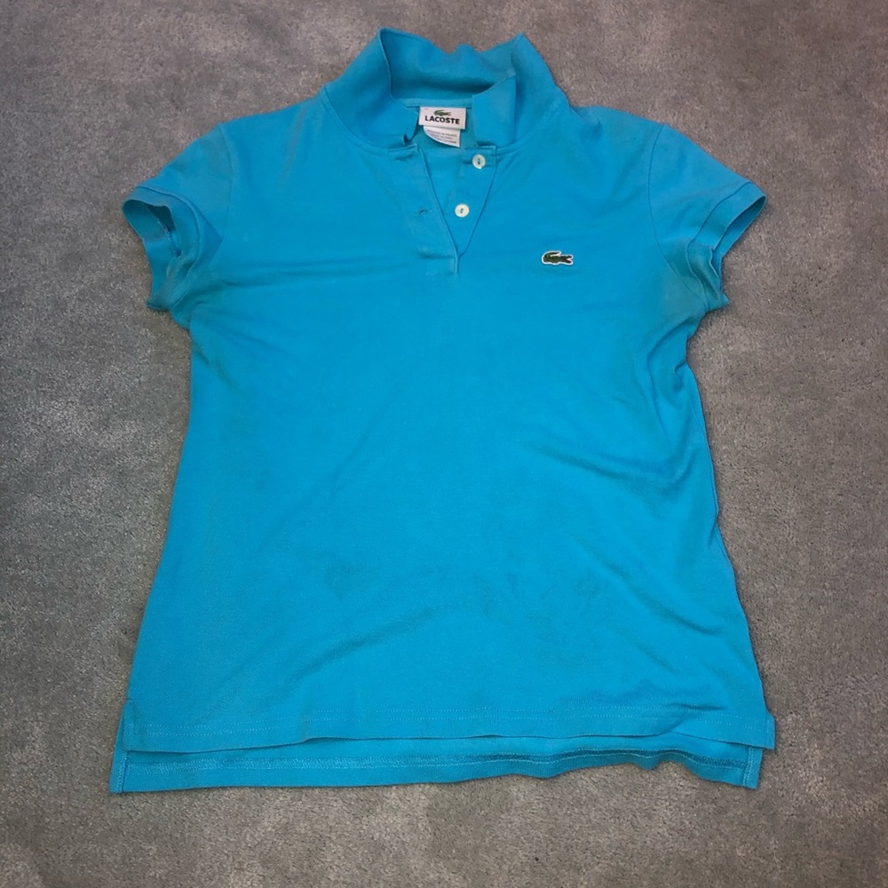 Lacoste Turquoise Polo size 39